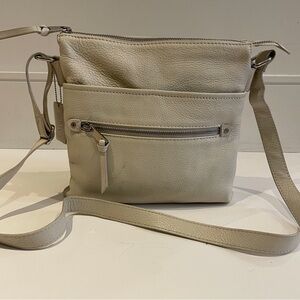 Danier Off White Genuine Leather Crossbody Purse – Made in Canada